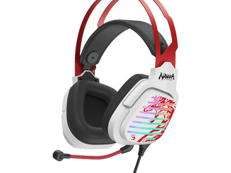Bloody G560 Naraka USB Gaming Headset – Sport Red