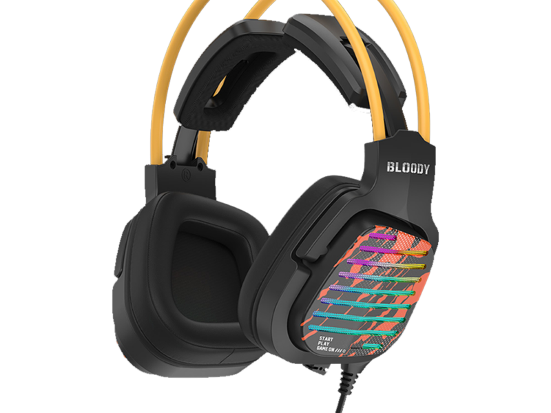 Bloody G565 Virtual 7.1 Surround Sound USB Gaming Headset – Energy Black
