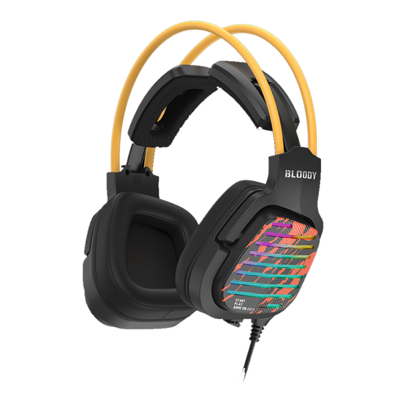 Bloody G565 Virtual 7.1 Surround Sound USB Gaming Headset - Energy Black