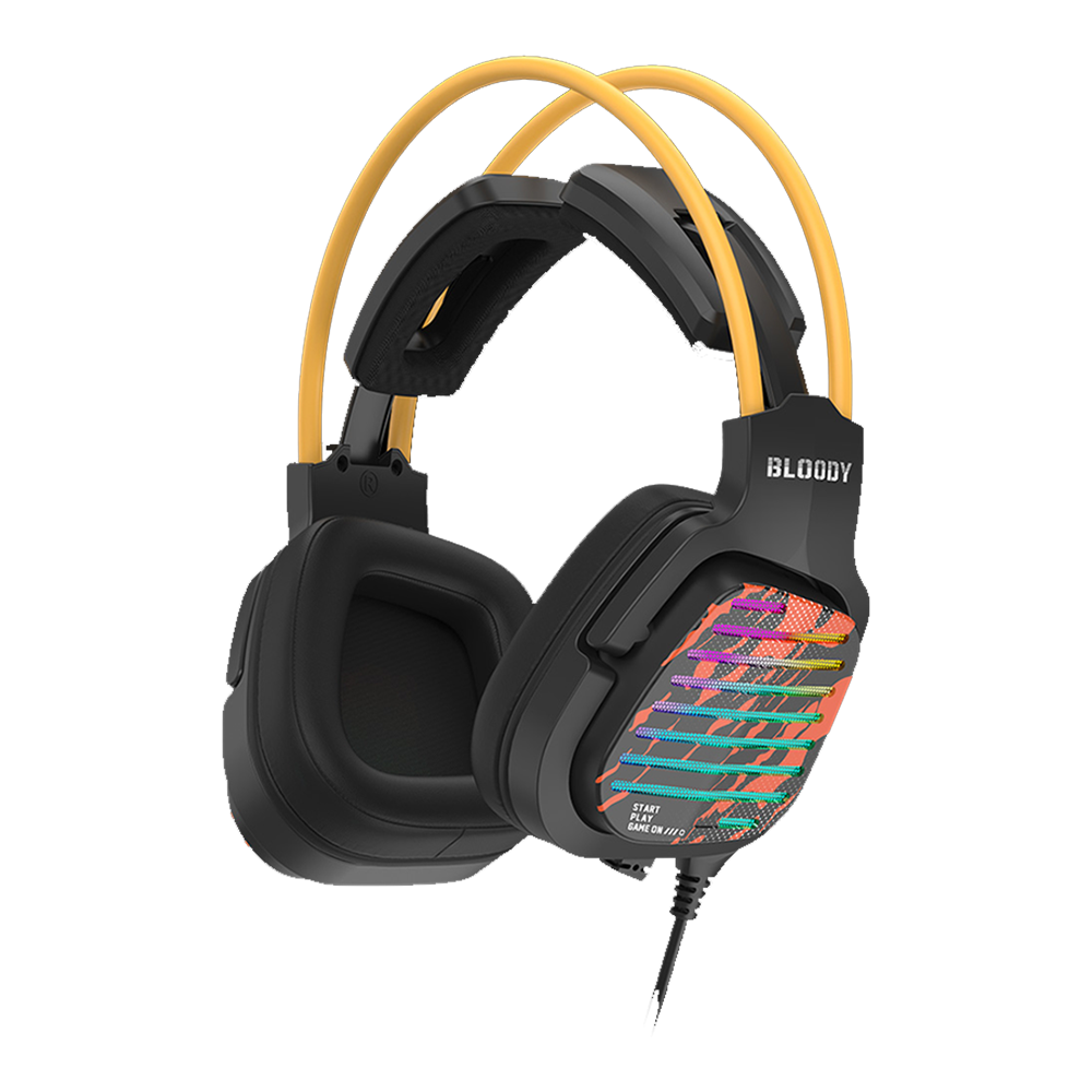 Bloody G565 Virtual 7.1 Surround Sound USB Gaming Headset - Energy Black