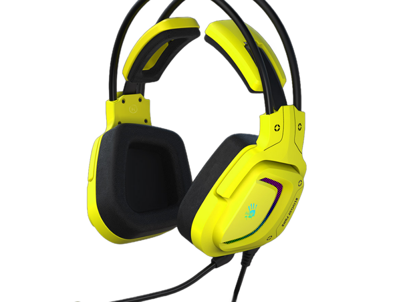 Bloody G575 Virtual 7.1 Surround Sound USB Gaming Headset – Punk Yellow