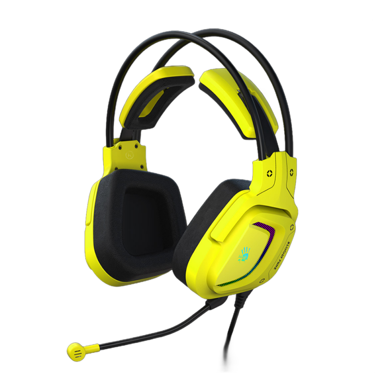 Bloody G575 Virtual 7.1 Surround Sound USB Gaming Headset - Punk Yellow