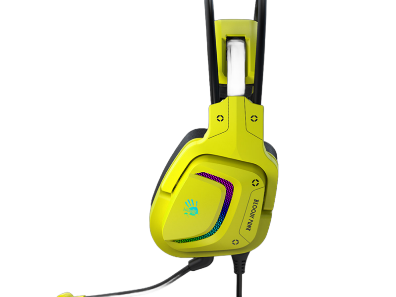 Bloody G575 Virtual 7.1 Surround Sound USB Gaming Headset – Punk Yellow - image 4