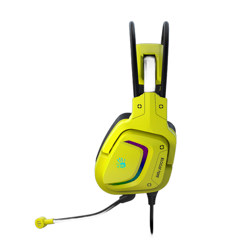 Bloody G575 Virtual 7.1 Surround Sound USB Gaming Headset - Punk Yellow - Image 4
