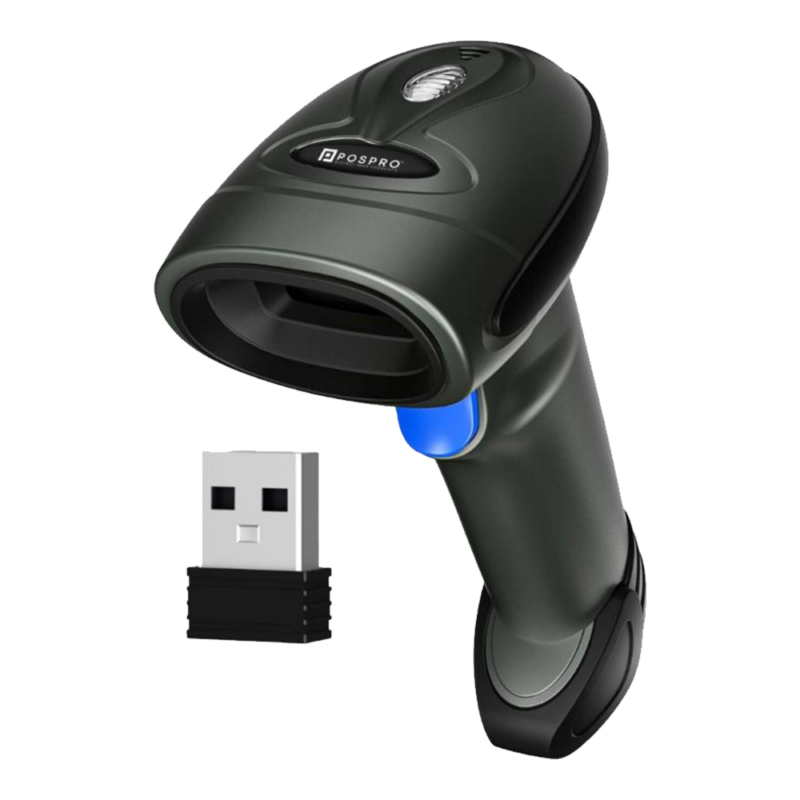 POSPRO PBS-WX7<br/>Wireless + Bluetooth<br/>Barcode Scanner<br/>( 1D ~ 2D ~ QR )