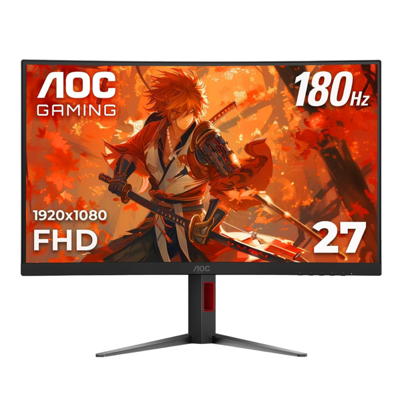 27” AOC C27G4H Curved/VA/180Hz/FHD Gaming Monitor