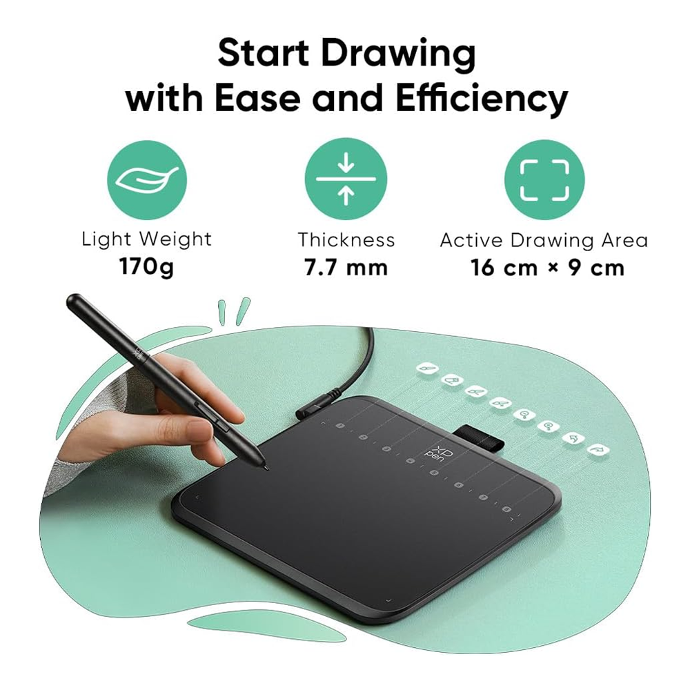 XP-Pen Deco 640<br/>Graphics Pen Tablet<br/>( 6" x 4" ) - Image 4
