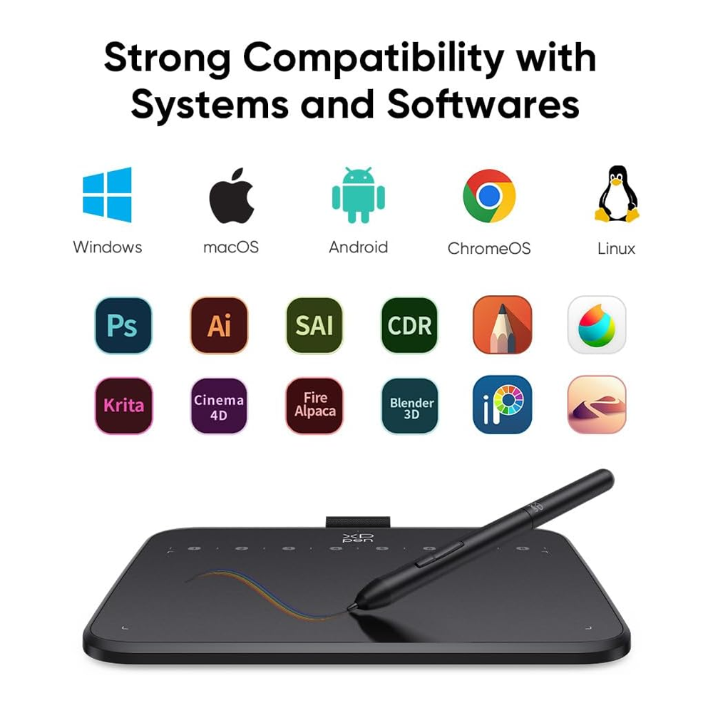 XP-Pen Deco 640<br/>Graphics Pen Tablet<br/>( 6" x 4" ) - Image 2