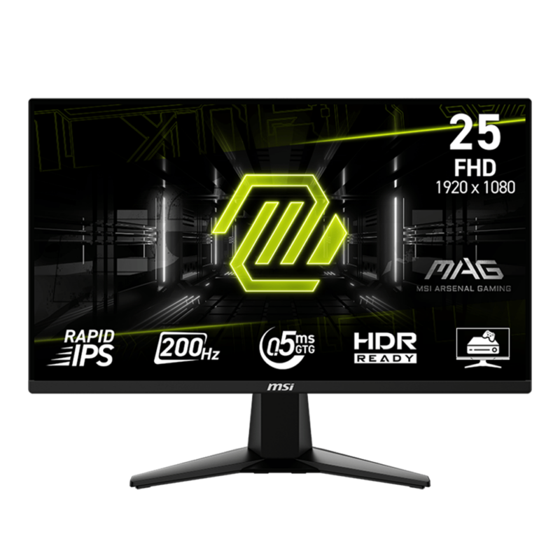 25" MSI G255F E20 Gaming IPS/200Hz/FHD LED Monitor