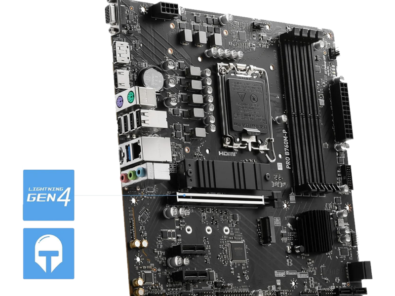 MSI Pro B760M-P, DDR5, 14th Gen Motherboard - image 4