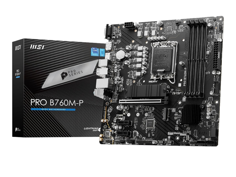 MSI Pro B760M-P, DDR5, 14th Gen Motherboard