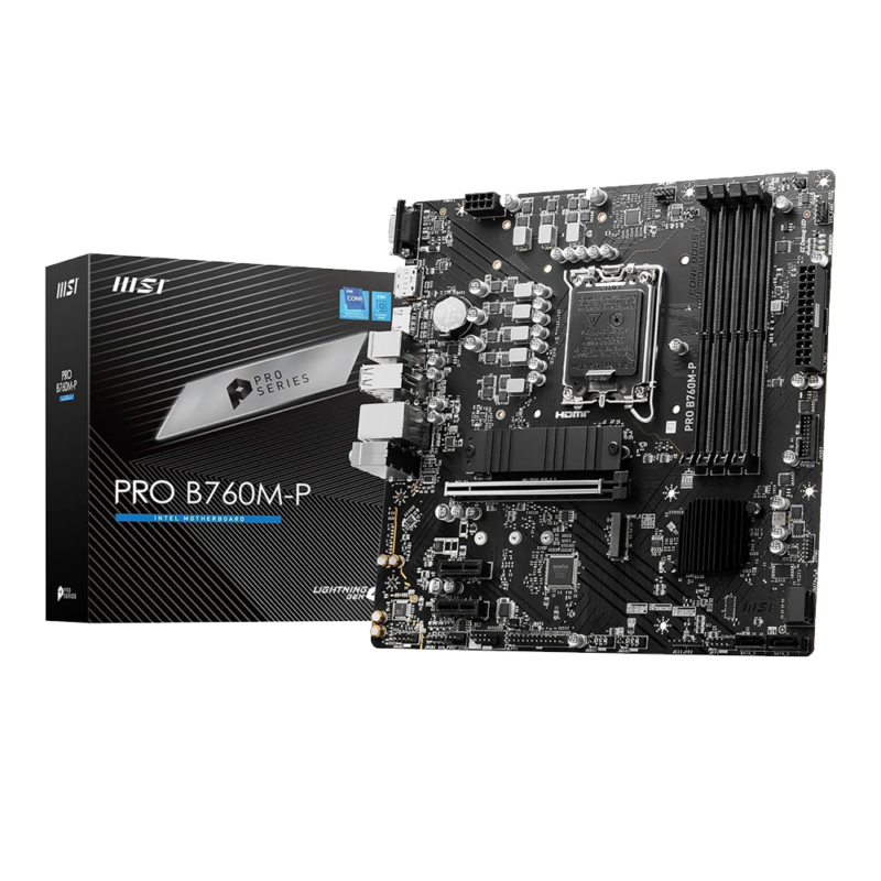 MSI Pro B760M-P, DDR5, 14th Gen Motherboard