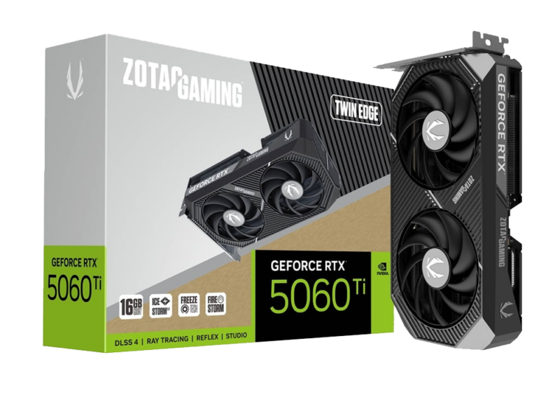 16GB GDDR7 GeForce RTX 5060 Ti ZOTAC Graphics Card