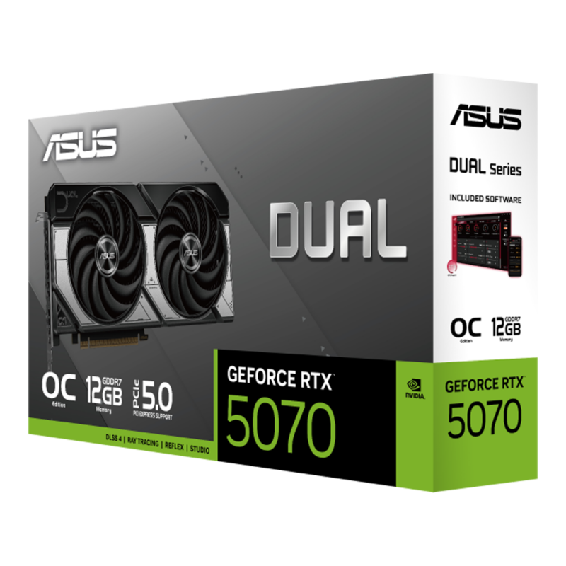 12GB GDDR7 GeForce RTX 5070 ASUS Dual Graphics Card