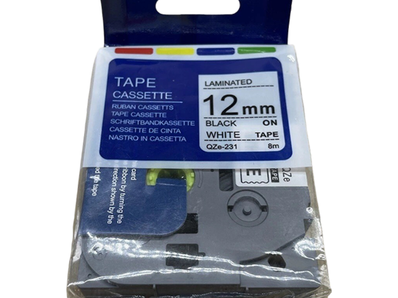 Tape Cassette Laminated 12mm Tape QZE-231
