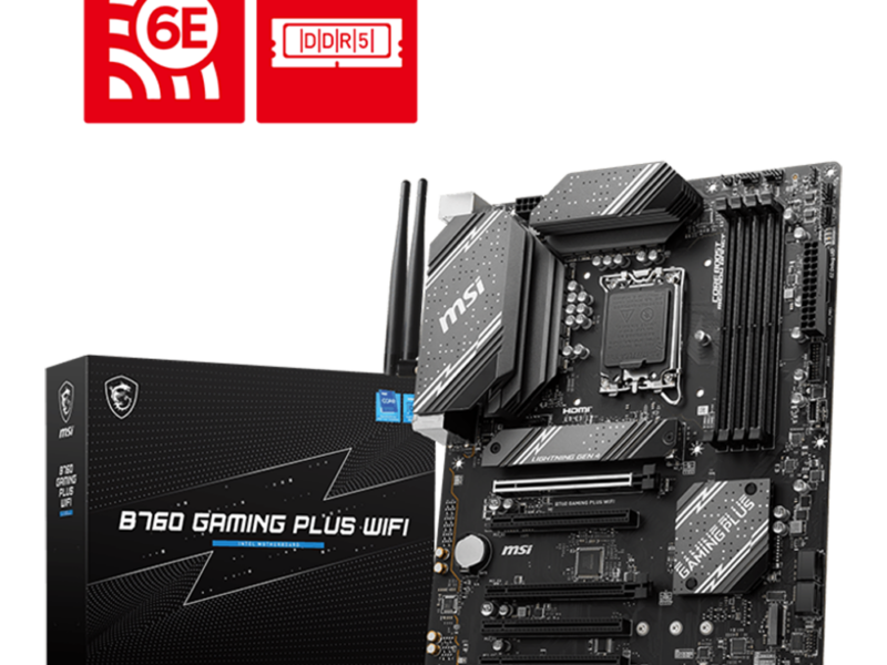 MSI B760 Gaming Plus WIFI, DDR5, 14th Gen Motherboard