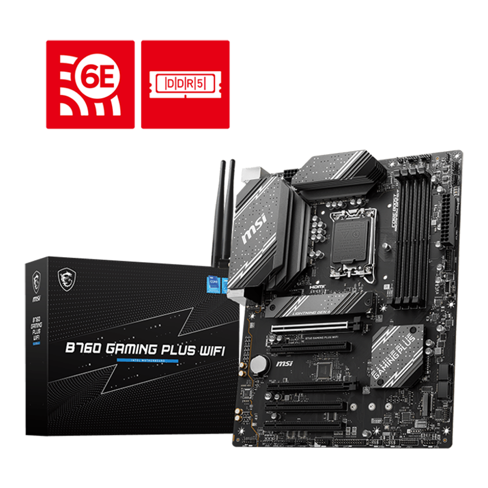 MSI B760 Gaming Plus WIFI, DDR5, 14th Gen Motherboard