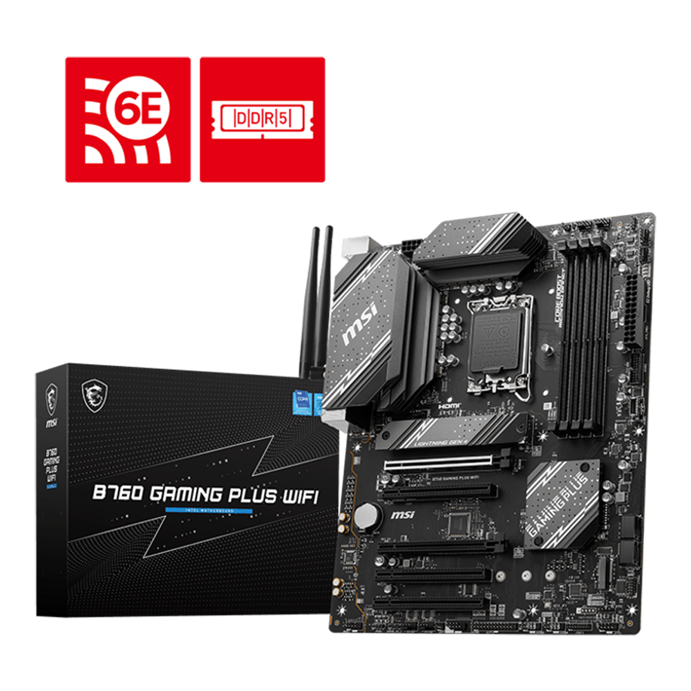 MSI B760 Gaming Plus WIFI, DDR5, 14th Gen Motherboard