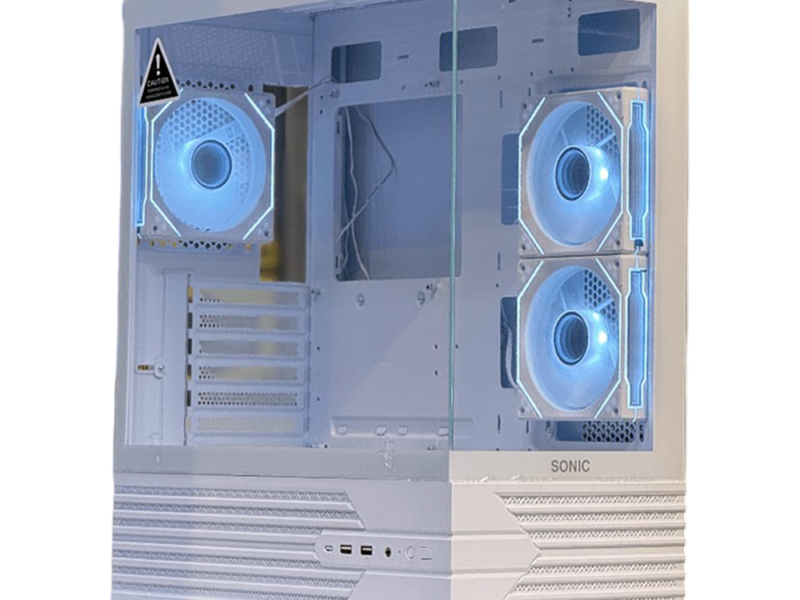 Sonic K10 Gaming Computer Casing (White)