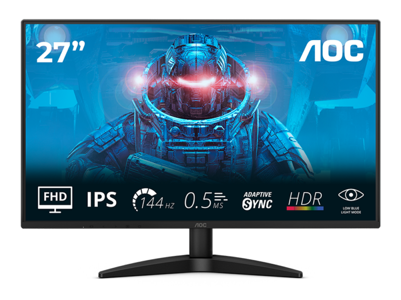 27” AOC 27B36X IPS/ 144Hz/ FHD 4-Sided Frameless Gaming LED Monitor