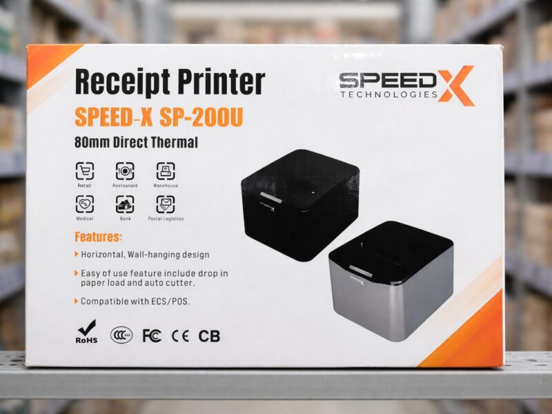 Speed X SP-200U Black<br />Thermal Receipt Printer<br />( USB )