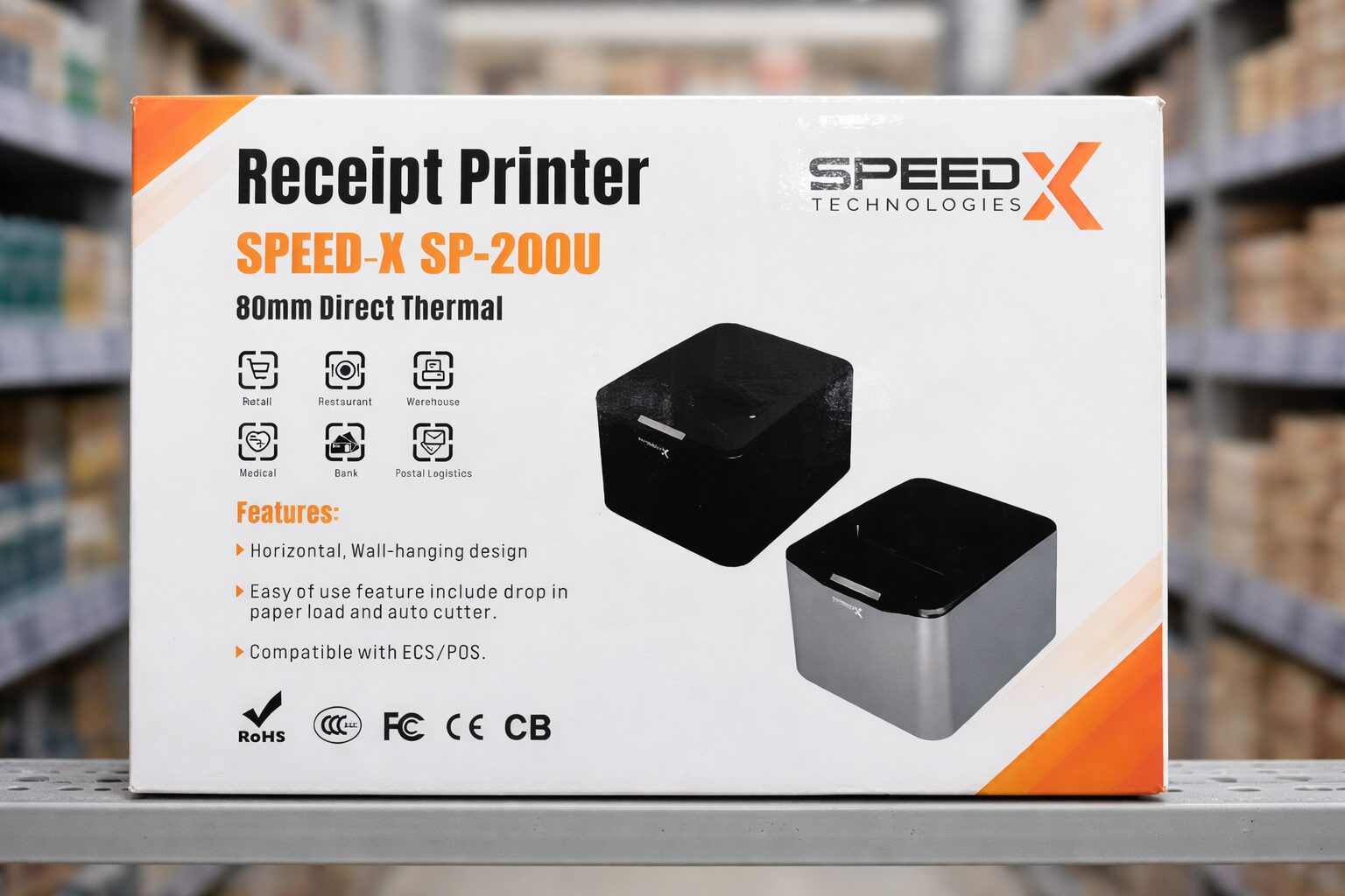 Speed X SP-200U<br/>Thermal Receipt Printer<br/>( USB )