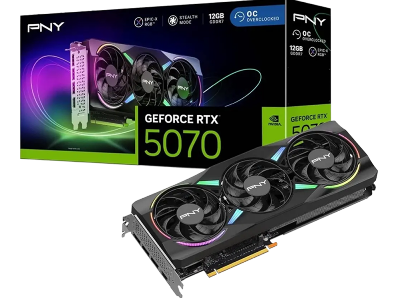 12GB GDDR7 GeForce RTX 5070 PNY Graphics Card