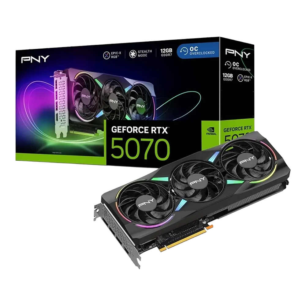 12GB GDDR7 GeForce RTX 5070 PNY Graphics Card