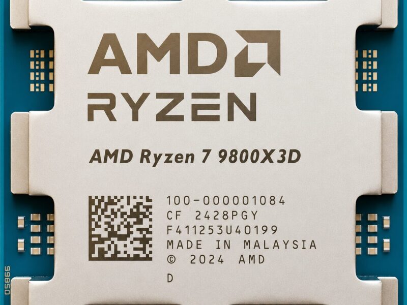 AMD Ryzen 7-9800X3D, 5.2 GHz, 96 MB Cache, 8 Cores and 16 Threads, AM5
