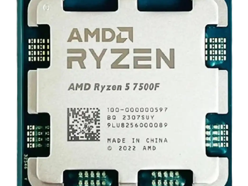AMD Ryzen 5-7500F, 5.0 GHz, 32 MB Cache, 6 Cores and 12 Threads, AM5