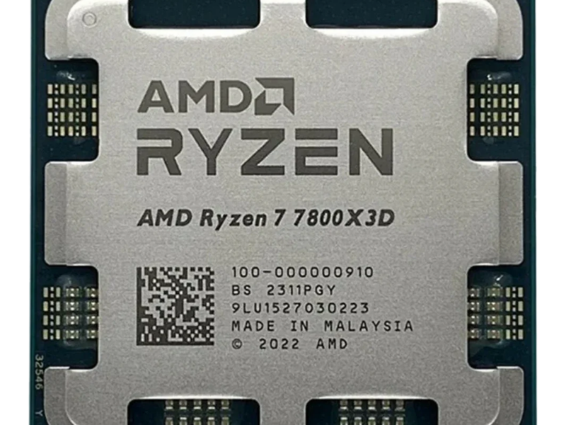 AMD Ryzen 7-7800X3D, 5.0 GHz, 96 MB Cache, 8 Cores and 16 Threads, AM5
