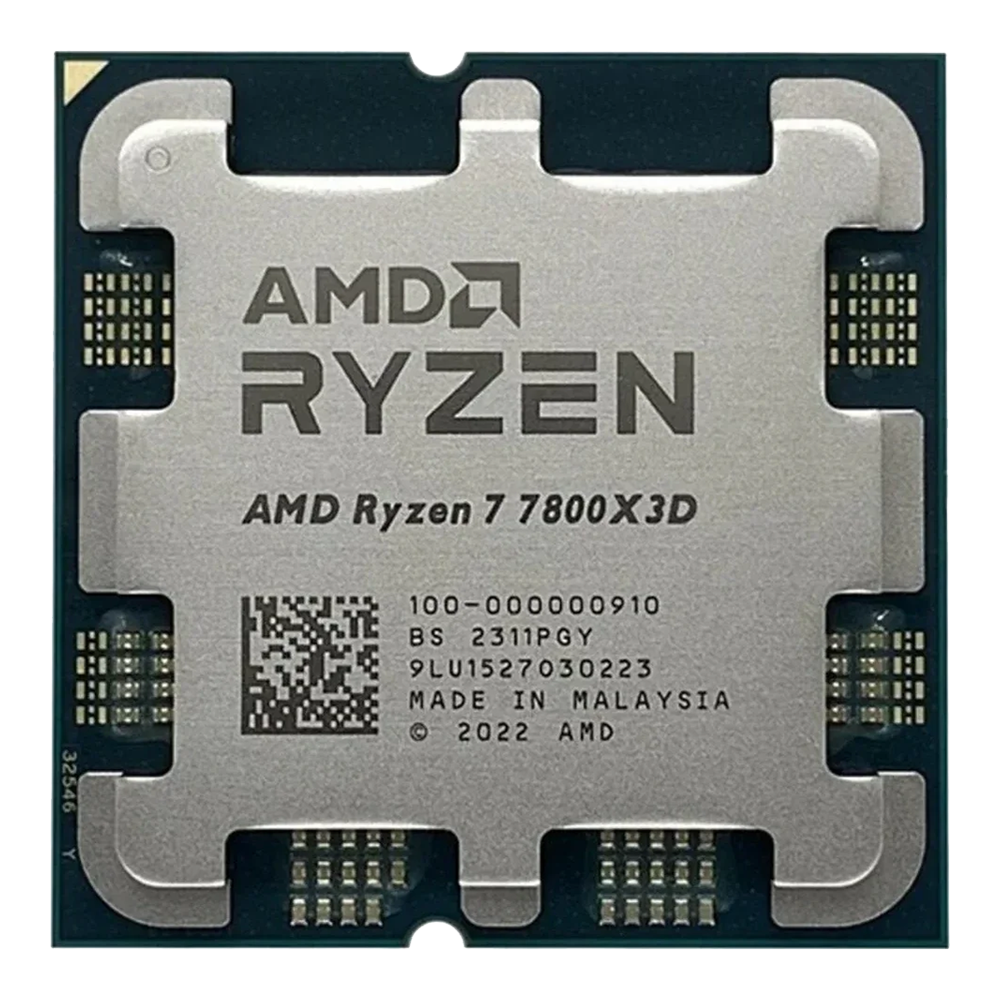 AMD Ryzen 7-7800X3D, 5.0 GHz, 96 MB Cache, 8 Cores and 16 Threads, AM5