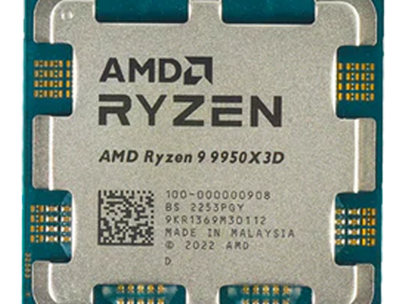 AMD Ryzen 9-9950X3D, 5.7 GHz, 144 MB Cache, 16 Cores and 32 Threads, AM5
