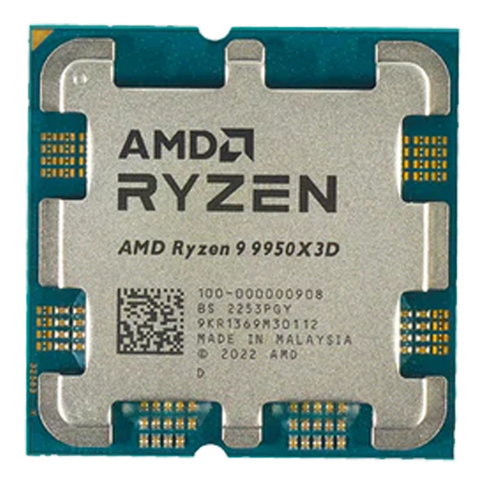 AMD Ryzen 9-9950X3D, 5.7 GHz, 144 MB Cache, 16 Cores and 32 Threads, AM5