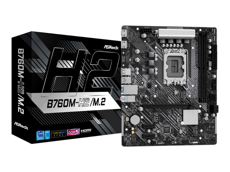 Asrock B760M-H2/M.2, DDR5, LGA1700 Motherboard