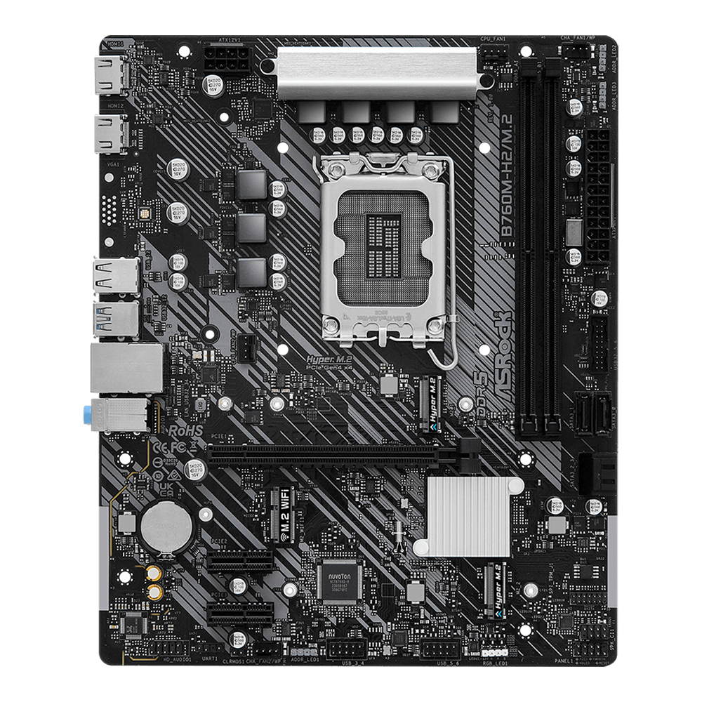 Asrock B760M-H2/M.2, DDR5, LGA1700 Motherboard - Image 4