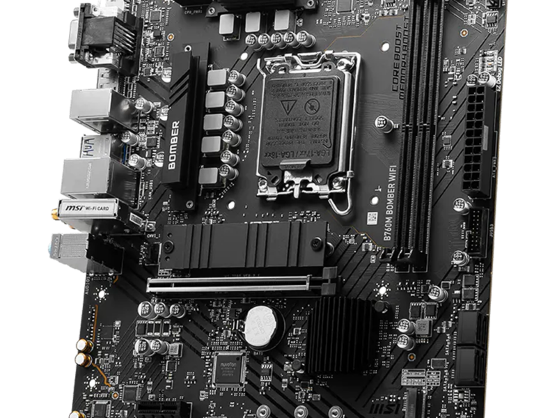 MSI B760M Bomber Wifi, DDR5, LGA1700 Motherboard - image 4