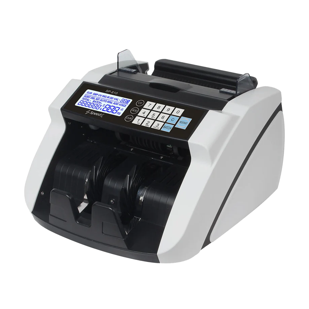 Speed-X SP-610, Advanced Cash Counter Machine with Fake Note Detection
