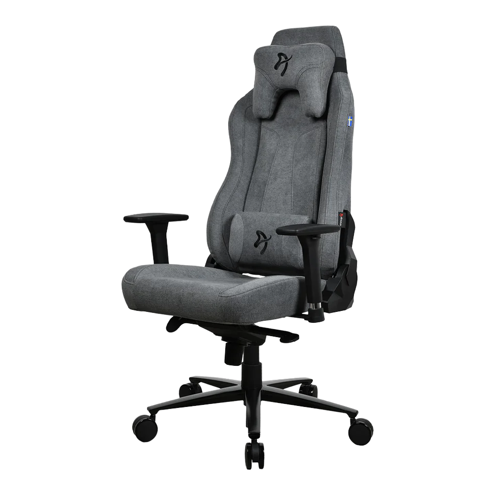 Arozzi Vernazza Soft Fabric Gaming Chair (Ash Gray)