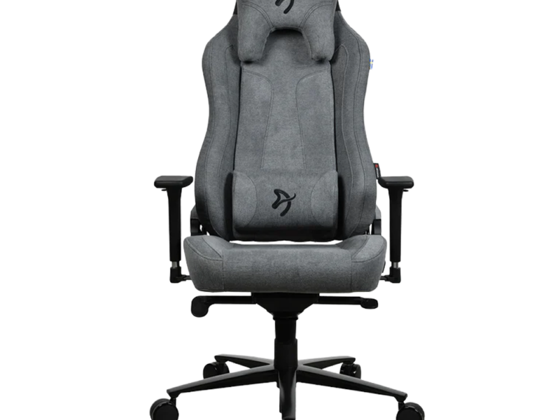 Arozzi Vernazza Soft Fabric Gaming Chair (Ash Gray) - image 4