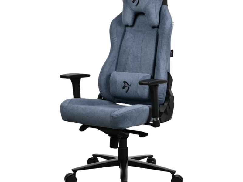 Arozzi Vernazza Soft Fabric Gaming Chair (Blue)