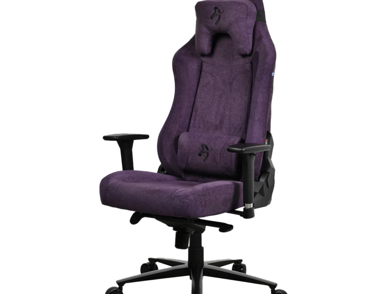 Arozzi Vernazza Soft Fabric Gaming Chair (Purple)