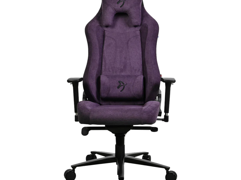 Arozzi Vernazza Soft Fabric Gaming Chair (Purple) - image 2