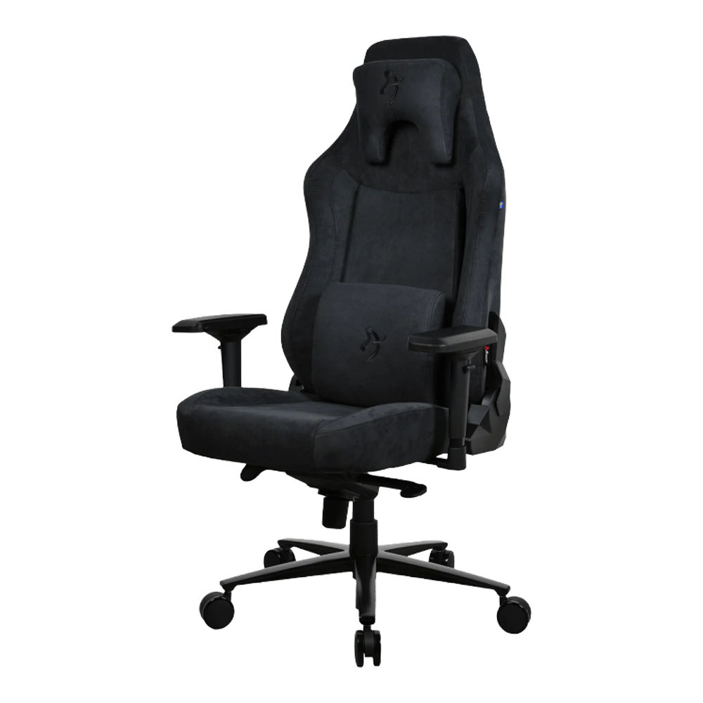 Arozzi Vernazza Super Soft Fabric Gaming Chair (Pure Black)