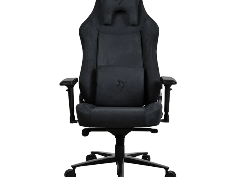 Arozzi Vernazza Super Soft Fabric Gaming Chair (Pure Black) - image 4