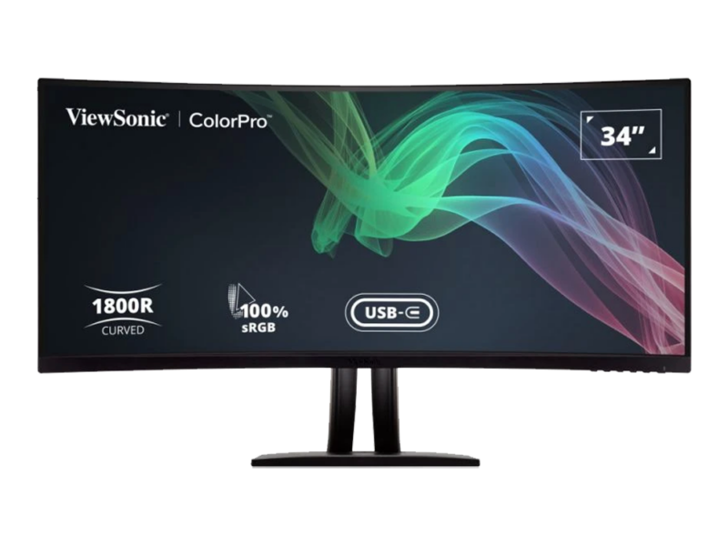 34″ ViewSonic VP3481A Frameless Curved 4K UWQHD LED Monitor