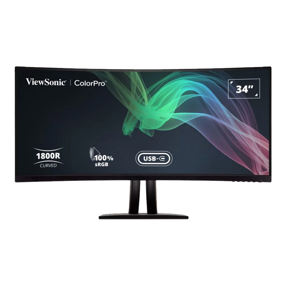 34" ViewSonic VP3481A-4K Frameless Curved UWQHD LED Monitor
