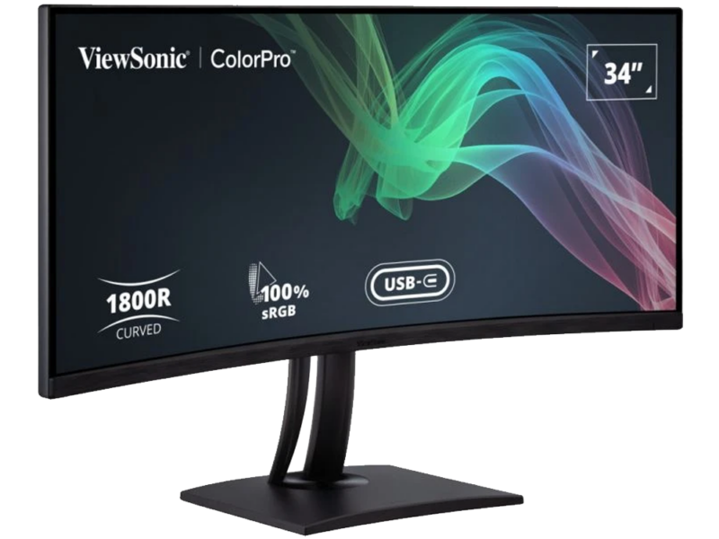 34″ ViewSonic VP3481A Frameless Curved 4K UWQHD LED Monitor - image 2