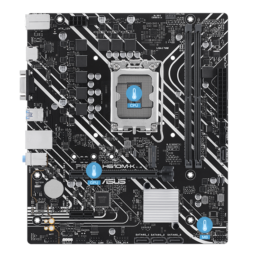 Asus Prime H610M-K Motherboard - Image 2