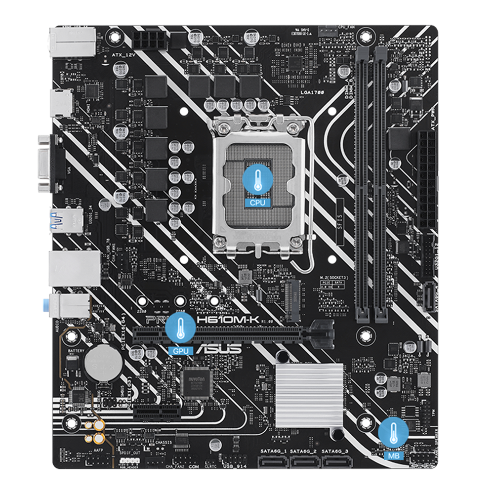 Asus Prime H610M-K Motherboard - Image 2